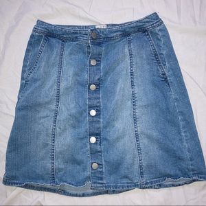 A New Day Jean Skirt
